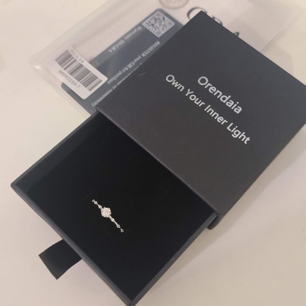 Sterling Silver Moissanite 9.25 Wt GRA Certificate 0.3ct Sz 8 Gift Box #2 💎 - Picture 3 of 8